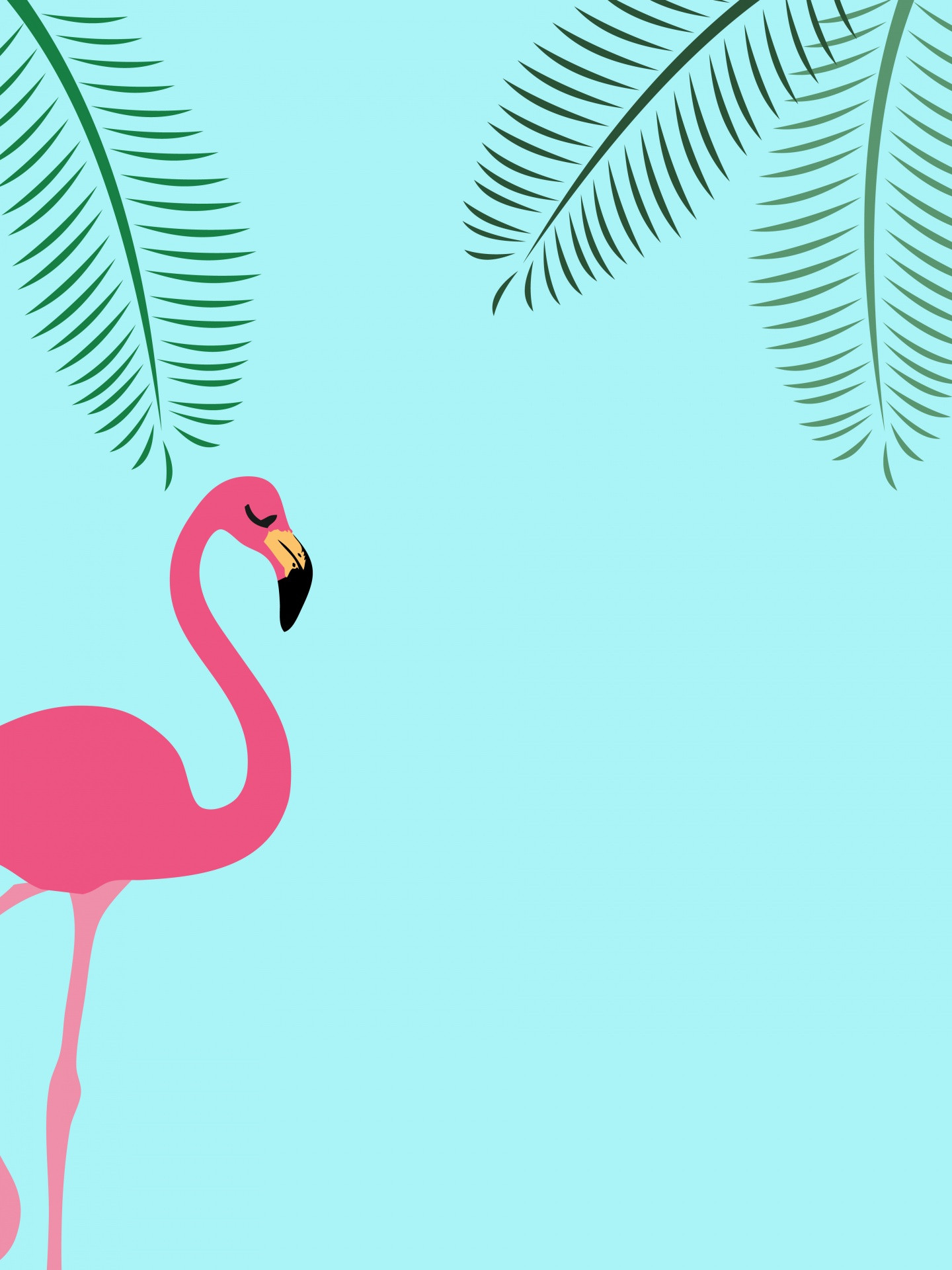 flamingo-tropical-summer-background blauw